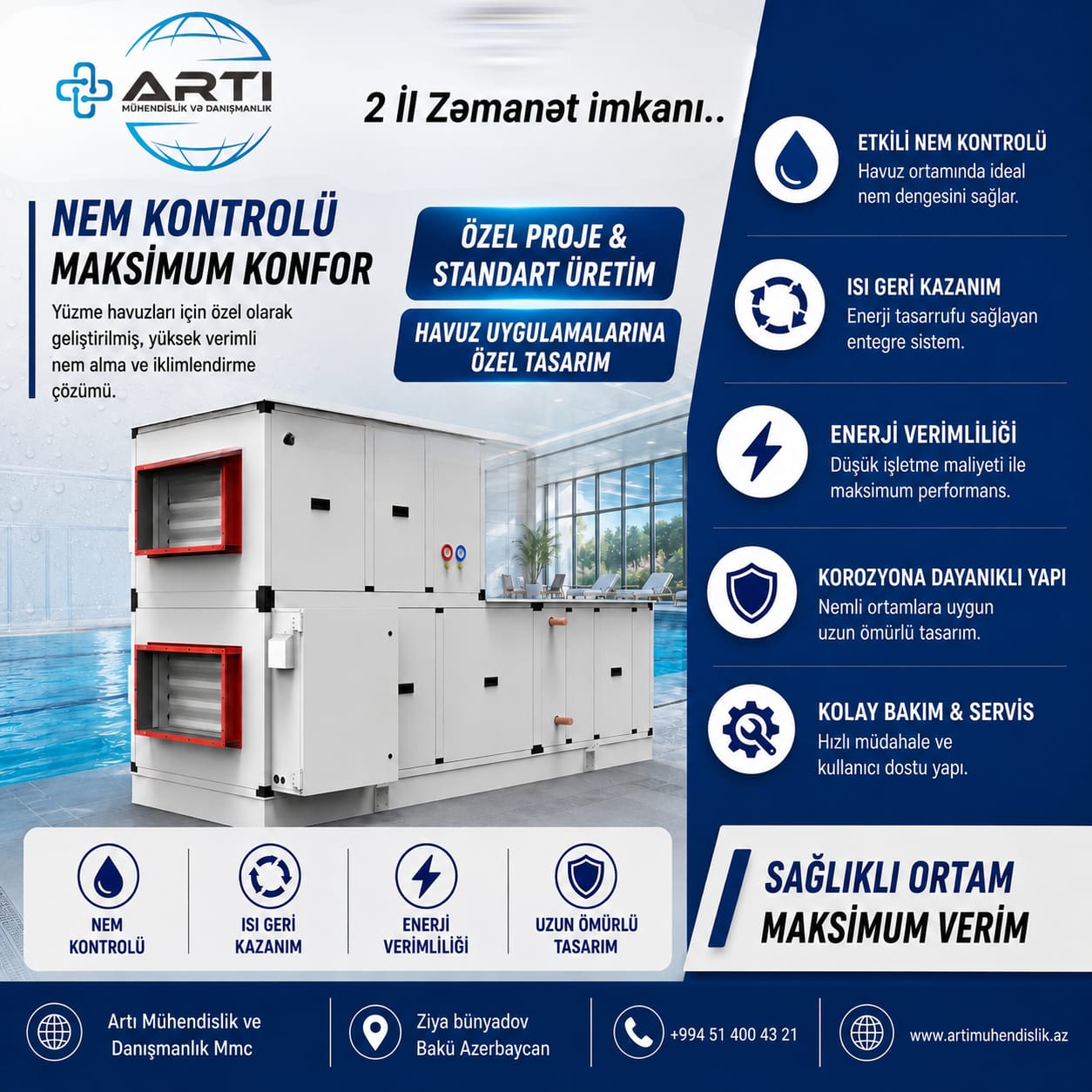 Hovuz Nem Alma Cihazı